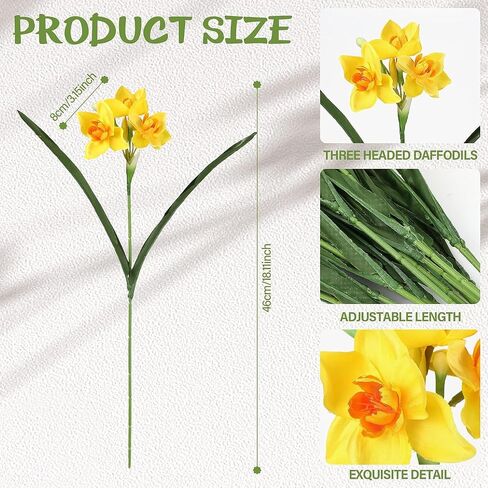 10PCS Artificial Flowers with Vase, Faux Silk Tulip Flower Artificial Flowers Bouquet in Glass Vase, Faux Flower Arrangement with Vase Suitable for Home Office Decoration, Dining Table Centerpiece in Saudi Arabia