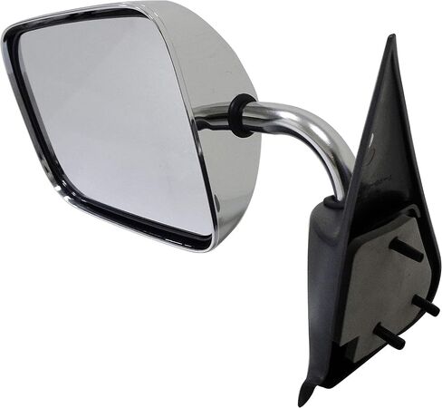 Dorman 955-221 Driver Side Manual Door Mirror - Folding Compatible with Select Dodge Models, Black and Chrome in Saudi Arabia