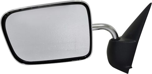 Dorman 955-221 Driver Side Manual Door Mirror - Folding Compatible with Select Dodge Models, Black and Chrome in Saudi Arabia