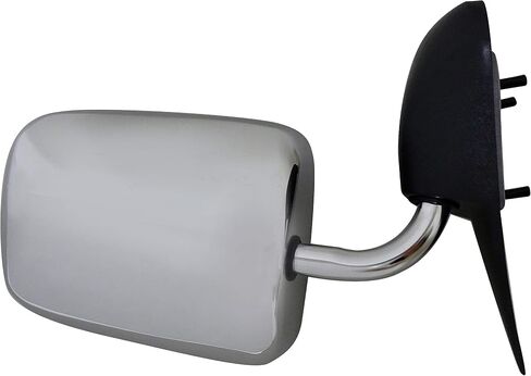 Dorman 955-221 Driver Side Manual Door Mirror - Folding Compatible with Select Dodge Models, Black and Chrome in Saudi Arabia