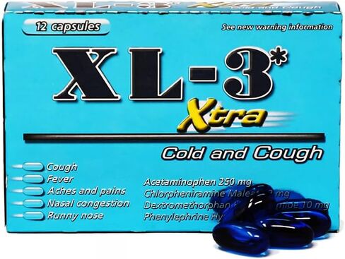 JUWA Product of XL-3 Xtra, Cold & Cough Capsules, Count 1 - Medicine Cold/Sinus/Allergy/Grab Varieties & Flavors in Saudi Arabia