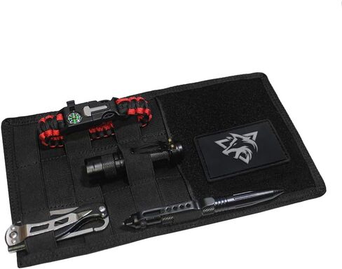 لوحة قناع WYNEX Car MOLLE، منظم واقي الشمس التكتيكي - مناسب لمعظم المركبات والشاحنات - مع أشرطة مطاطية MOLLE in Kuwait