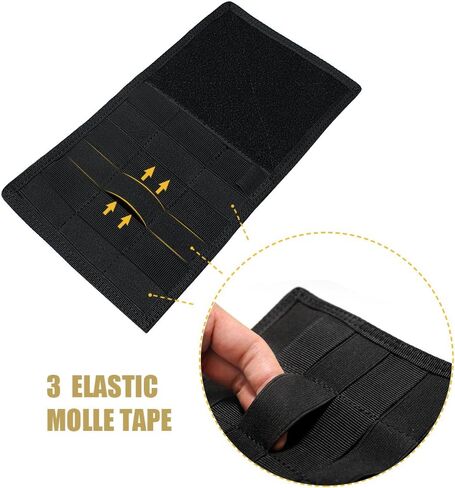 لوحة قناع WYNEX Car MOLLE، منظم واقي الشمس التكتيكي - مناسب لمعظم المركبات والشاحنات - مع أشرطة مطاطية MOLLE in Kuwait