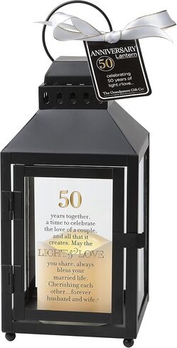 Celebrating 50 Years Together - 50th Wedding Anniversary Lantern - Golden Anniversary Keepsake in Saudi Arabia