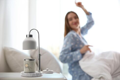 مصباح تدفئة الشموع، مصباح شمعة خافت متوافق مع شموع يانكي والشموع الكبيرة، مصباح تدفئة الشموع الكهربائي كامل مع لمبتين، مؤقت 2 ساعة/4 ساعات/8 ساعات، تصميم أبيض خالد in Kuwait