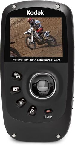 Kodak PlaySport (Zx5) HD Waterproof Pocket Video Camera - Black (2nd Generation) in Saudi Arabia