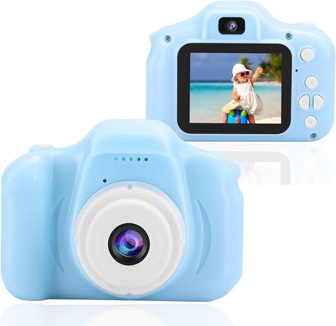 Kids Camera, Digital Video Camera 2.0in TFT Color Screen Children Creative DIY Camcorder for Childrens Boys Girls Birthday/Christmas/New Year Toy Gifts (Blue) in Saudi Arabia