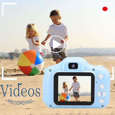 Kids Camera, Digital Video Camera 2.0in TFT Color Screen Children Creative DIY Camcorder for Childrens Boys Girls Birthday/Christmas/New Year Toy Gifts (Blue) in Saudi Arabia