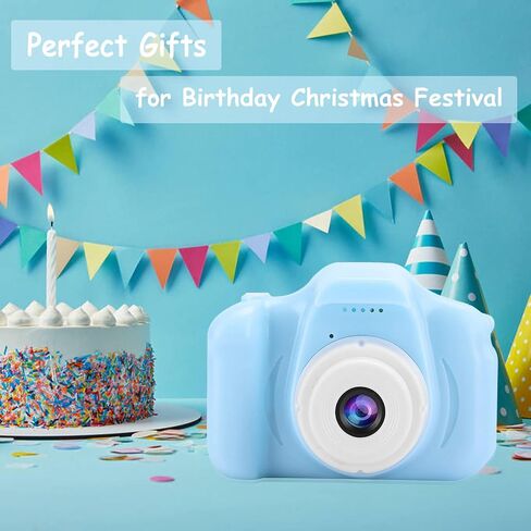 Kids Camera, Digital Video Camera 2.0in TFT Color Screen Children Creative DIY Camcorder for Childrens Boys Girls Birthday/Christmas/New Year Toy Gifts (Blue) in Saudi Arabia