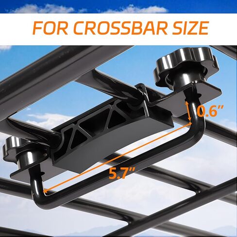 حامل سقف LEISU مقاس 63 بوصة × 40 بوصة × 6 بوصة، حامل بضائع عالي التحمل على السطح مع غطاء شحن مقاوم للماء، سلة شحن عالمية لرف السقف لسيارات الدفع الرباعي والشاحنات والسيارات in Kuwait