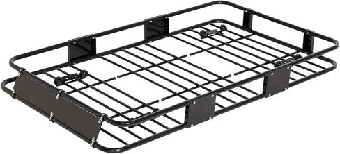 حامل سقف LEISU مقاس 63 بوصة × 40 بوصة × 6 بوصة، حامل بضائع عالي التحمل على السطح مع غطاء شحن مقاوم للماء، سلة شحن عالمية لرف السقف لسيارات الدفع الرباعي والشاحنات والسيارات in Kuwait