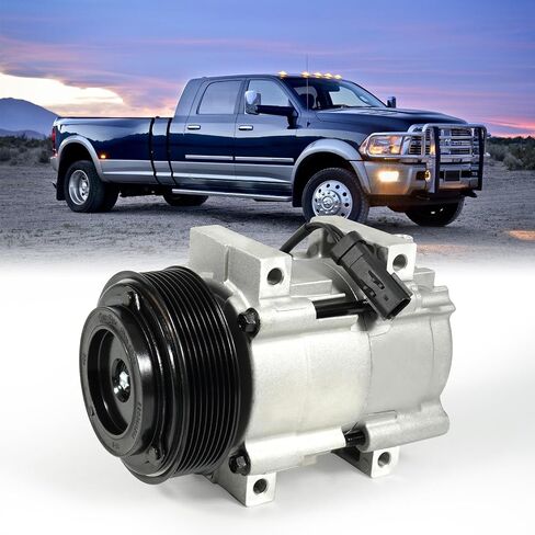 ضاغط تيار متردد HS18 - 8 بكرة متوافقة مع دودج رام 2500/3500/4000/4500/5500، 5.9 لتر/6.7 لتر، l6، 2005-2010# استبدال CO10902C 55111411AA 55111411AC 55111411AD 55111411AE محركات الديزل in Saudi Arabia
