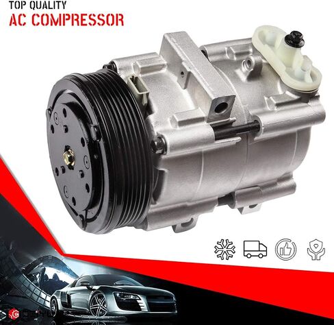 cciyu Air Conditioning Compressor Compatible for Ford for F-150 for F-250 for F-350 for F53 5.4L 6.8L 2002-2007 Replaces CO 35108C AC Compressor for Car in Saudi Arabia