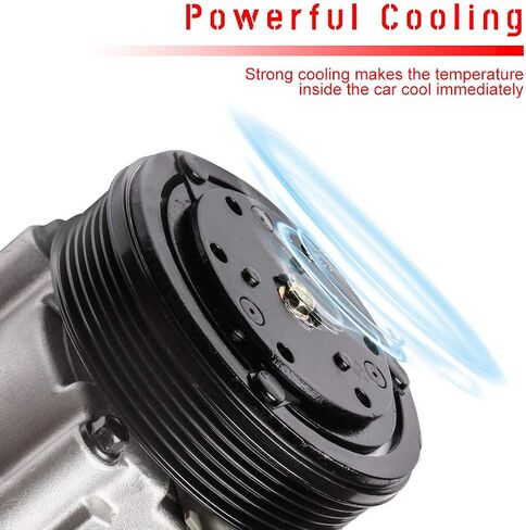 cciyu Air Conditioning Compressor Compatible for Ford for F-150 for F-250 for F-350 for F53 5.4L 6.8L 2002-2007 Replaces CO 35108C AC Compressor for Car in Saudi Arabia