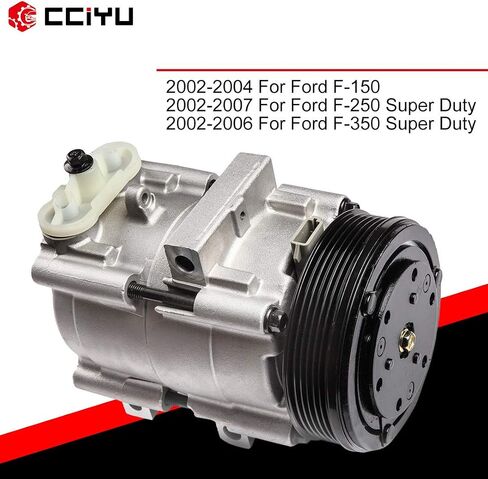 cciyu Air Conditioning Compressor Compatible for Ford for F-150 for F-250 for F-350 for F53 5.4L 6.8L 2002-2007 Replaces CO 35108C AC Compressor for Car in Saudi Arabia