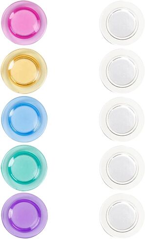 Strong Magnets for Glass Whiteboard Refrigerator Dry Erase Board Round Rare Earth Magnets for Home, School & Office, Assorted Colors (10Pack) in Saudi Arabia