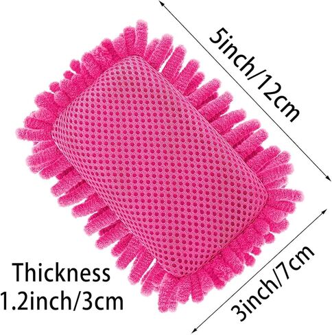 4 Pieces Microfiber Whiteboard Eraser Magnetic Dry Erase Eraser Washable Microfiber Shag Eraser Whiteboard for Chalk, Classroom and Office (Rose Red, Green, and Gray) in Kuwait