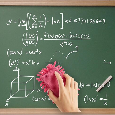 4 Pieces Microfiber Whiteboard Eraser Magnetic Dry Erase Eraser Washable Microfiber Shag Eraser Whiteboard for Chalk, Classroom and Office (Rose Red, Green, and Gray) in Kuwait