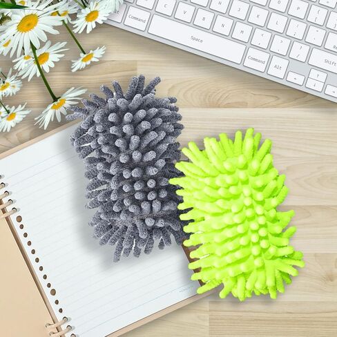 4 Pieces Microfiber Whiteboard Eraser Magnetic Dry Erase Eraser Washable Microfiber Shag Eraser Whiteboard for Chalk, Classroom and Office (Rose Red, Green, and Gray) in Kuwait