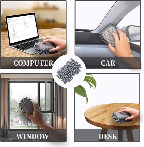 4 Pieces Microfiber Whiteboard Eraser Magnetic Dry Erase Eraser Washable Microfiber Shag Eraser Whiteboard for Chalk, Classroom and Office (Rose Red, Green, and Gray) in Kuwait