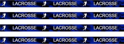 سوار معصم من السيليكون من LAX Player Lacrosse (4 عبوات) - مشغل LACROSSE (أزرق، أسود) in Saudi Arabia