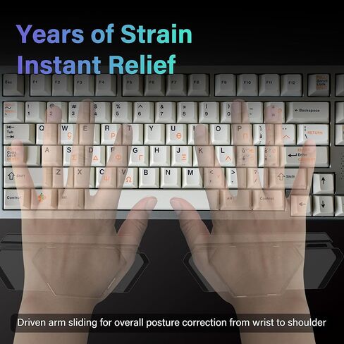 Yagee Keyboard Wrist Rest, Maglev Wrist Support for Carpal Tunnel, Comfortable Typing Pain Relief, Anti-Fatigue, Ergonomic Arm Posture, Computer Supplies for Gaming & Working in Kuwait