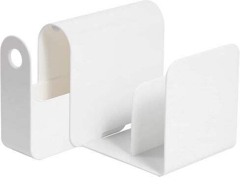 Desk Organizer Office Organization and Desktop Storage, Vertical Magazine File Holder for Desk White, 4 Compartment Stationary Pen Organizer in Saudi Arabia