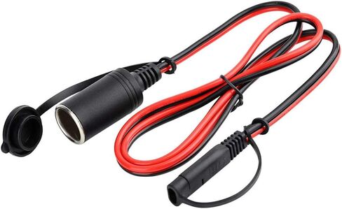 Car Cigarette Lighter Plug to SAE Quick Disconnect Adapter Extension Charging Cable 3.3 FT/16A Heavy Duty Power Supply CordCar Cigarette Lighter Plug (Female Socket) in Saudi Arabia