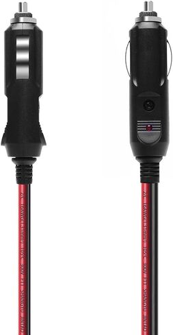 Camecho Car Cigarette Lighter Adapter Power Plug/Aux Socket Plug Connector 15A Male 12V for Vehicle Backup Camera System/Air Pump/Electric Cup with 1.65FT Extention Cable in Saudi Arabia