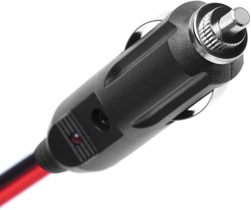 Camecho Car Cigarette Lighter Adapter Power Plug/Aux Socket Plug Connector 15A Male 12V for Vehicle Backup Camera System/Air Pump/Electric Cup with 1.65FT Extention Cable in Saudi Arabia