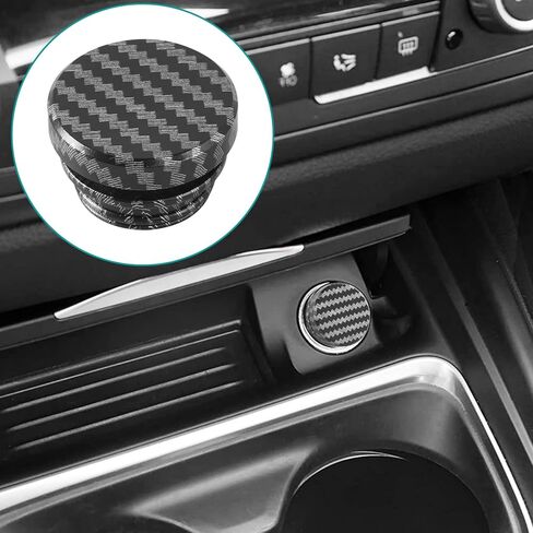 غطاء ولاعة السجائر من ألياف الكربون من KAFEEK، قابس ولاعة السجائر من الألومنيوم العالمي لسيارة شاحنة الدفع الرباعي مع مصدر طاقة قياسي 12 فولت، قابس ولاعة السجائر، مقاوم للغبار (مجموعة من 2) in Kuwait