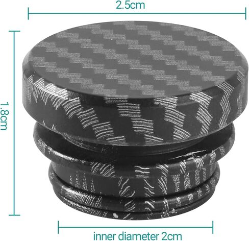 غطاء ولاعة السجائر من ألياف الكربون من KAFEEK، قابس ولاعة السجائر من الألومنيوم العالمي لسيارة شاحنة الدفع الرباعي مع مصدر طاقة قياسي 12 فولت، قابس ولاعة السجائر، مقاوم للغبار (مجموعة من 2) in Kuwait