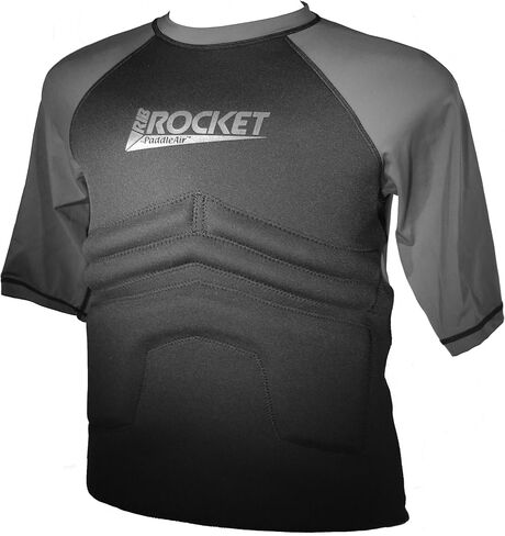 Rib Rocket Short Sleeve Lycra/Neoprene Black/Slate Gray (Large) in Saudi Arabia