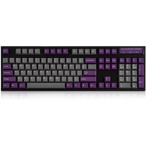 Leopold FC900RBT Purple/Grey Bluetooth PD Double Shot PBT Mechanical Keyboard Cherry MX Silent Red