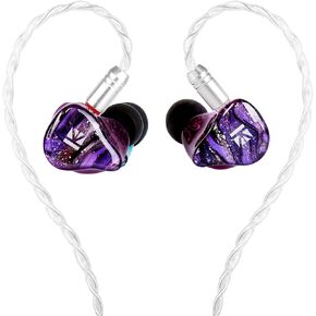 KBEAR Cepheus Hybrid in-Ear Monitors,2DD+6BA IEM Earphones,16 Drivers Hybrid HiFi Wired Earbuds,Gaming Earbud with 4-Core Alloy Copper Silver-plated Cable for Musician Audiophile (No Mic, Blue)