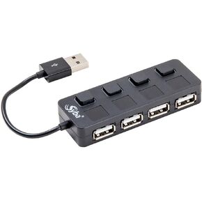 Connectland CL-U2MNHUB-4B 4 المنافذ USB V2.0 MINI HUB (أسود)