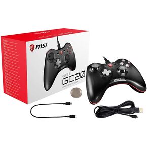 MSI Force GC20 USB Wired Controller Gamepad لنظام التشغيل Windows PC PS3 Dream (متجدد)