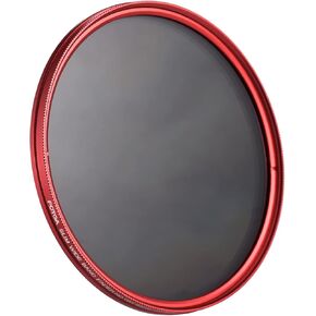 72mm Slim ND FADER FADER FALTER CHENTARAL NED2 إلى ND400 RED REPLENT لكاميرا Canon Nikon DSLR