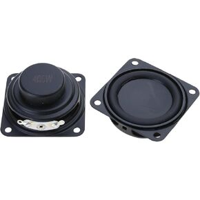 2Pcs 40mm 4Ohm 5W Full Ranges Speakers Stereo Woofer Loudspeaker Square Shape Replacement Loudspeaker Speakers