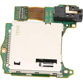Game Host Card Slot, Game Cartridge Card Slot Host Reader Tray Earphone Hole Port Replacement Game Reader Card Slot Tray Fit for Switch Host Repair Accessory, 1.65x1.50x0.20inch