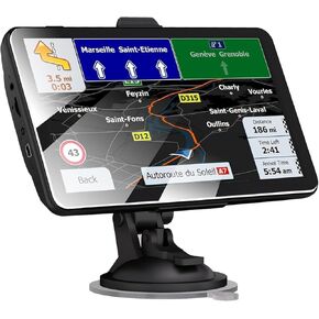 GPS Navigator for Car, Latest 2025 Map 7-inch Touch Screen 16GB GPS Navigation System,Truck GPS Navigation System,Voice Guidance and Speed Camera Warning GPS,Provides Lifetime Live Map Updates