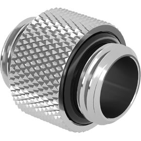 Barrow G1/4" 10mm Male to Male Adaptor Fitting - Silver (TB2D-02-Silver)