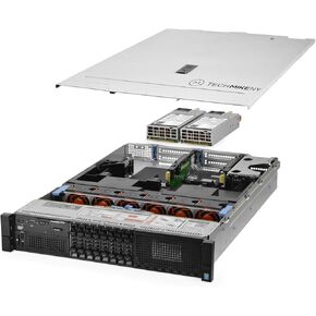 TechMikeNY Server 2.60Ghz 28-Core 64GB RAM 2X 600GB 15K 6X 1TB PowerEdge R730 (Renewed)