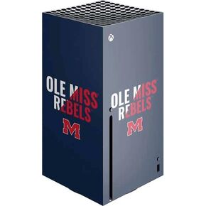 Skinit Decal Gaming Skin Compatible with Xbox Series X Console - Officially Licensed University of Mississippi Rebels Ole Miss Design