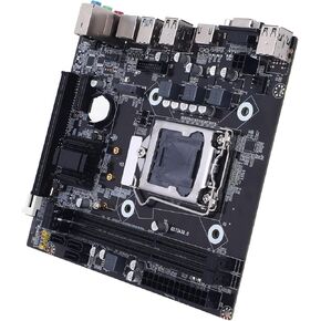 H81 Gaming Motherboard, LGA 1150 Micro ATX PC Motherboard, 2x8GB DDR3 Memory M.2 Nvme, NGFF SATA 3.0 6Gbs PCI E