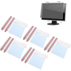 Privacy Screen Adhesive Strips and Plastic Slide Mount Holder Tabs, for Computer Monitors and Laptops, Replacement Kits