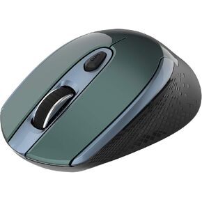 Cimetech Wireless Ergonomic Mouse, 2.4G Computer Optical, 6 Buttons, Silent With USB Receiver, 3 Adjustable DPI for Laptop, Desktop, Mac, PC - Dark Green in Saudi Arabia