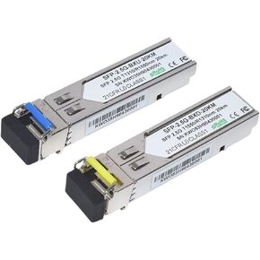 1 زوج 2.5G WDM 1310NM/1550NM CONNECTOR SFP جهاز الإرسال والاستقبال البصري