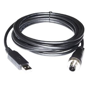 FT232RL CHIP USB to M12 5PIN Male RS232 Converter Serial Communication Console DEBUG Cable for H3C Switch Series(5m)