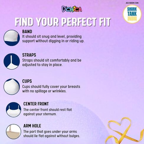 حمالات صدر للتدريب من القطن مع طبقات امامية مزدوجة للمراهقين من دي شيكا - عبوة من 5 قطع in Kuwait